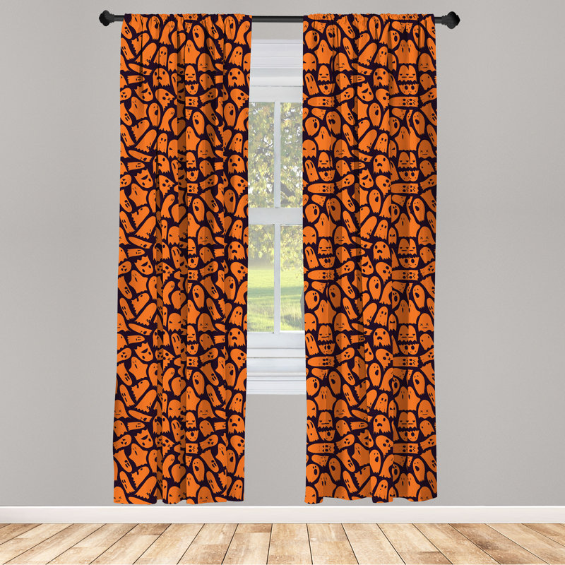 Ghost Semi-Sheer Rod Pocket Sliding Panel, 28" x 84"