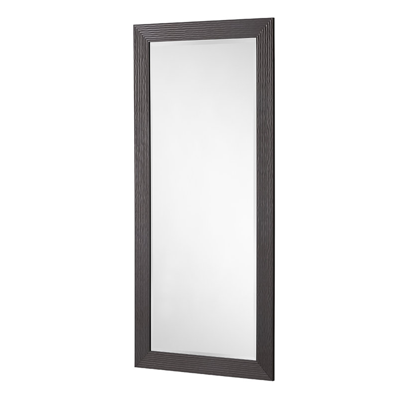 Madge Wavy Framed Wall Mounted Accent Mirror Bevelled, Silver, 77cm H x 168.5cm W