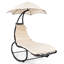 Chaise longue suspendue Jean-Mary avec support-1277143301