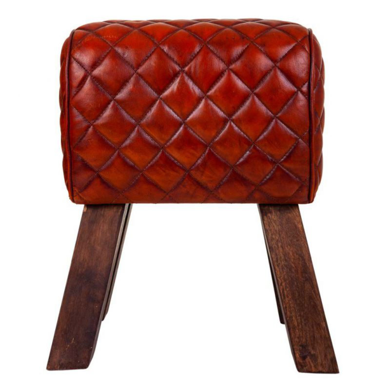 Solid + Manufactured Wood Accent Stool