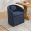 Ensemble de 1 fauteuil de salle à manger en chenille avec coussin de dossier et roues universelles-148042059