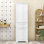 Élégante armoire de rangement en bois avec tablettes réglables et 2 tiroirs