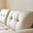 86.61" White Polyester Modular Sofabed cushion couch