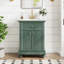Meuble-lavabo moderne avec tiroir basculant et charnières à fermeture en douceur-131577065