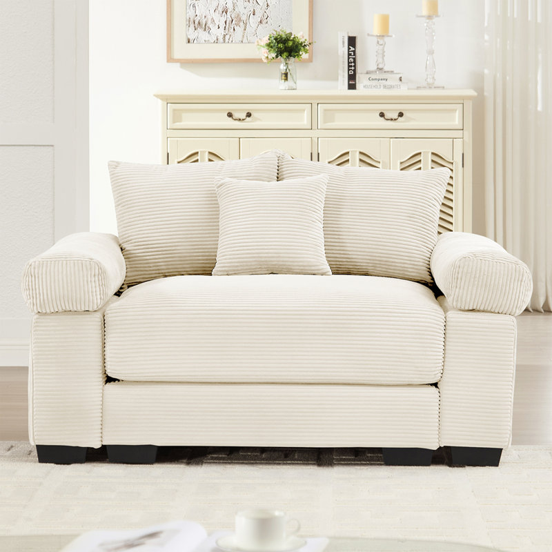 Canapé modulaire surdimensionné 54,3 po Cloud, Beige
