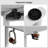 Lemarion Adjustable L-Shaped Metal Base Standing Desk with Power Outlet-440811265-440811267