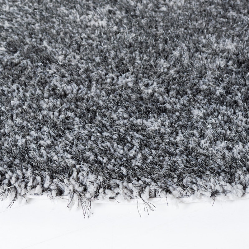 Tapis gris touffeté à la main Delane, Rectangle 8 pi x 10 pi