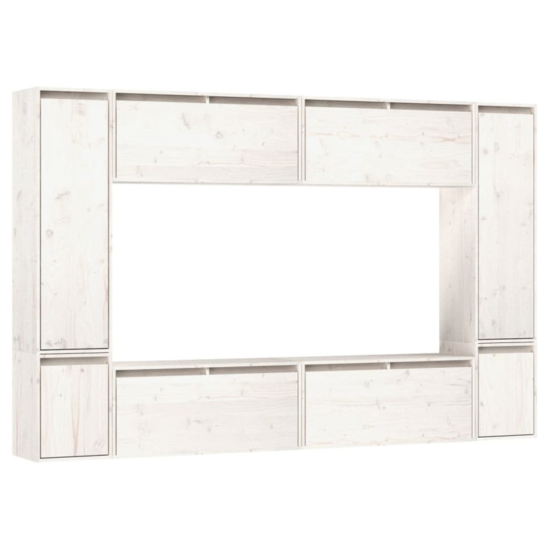 Rossland Unfinished Entertainment Centre, White