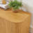 64-Inch Storage Cabinet With Wavy Design For Entryway-2035773685