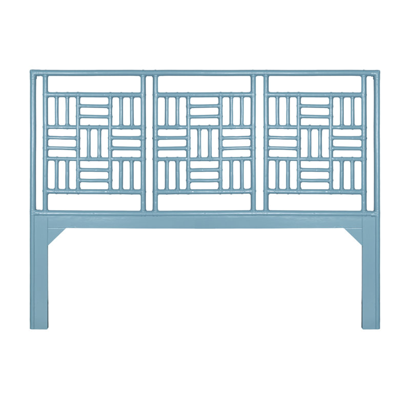 Finn Queen Headboard, Citrus Orange, Pool Blue, King
