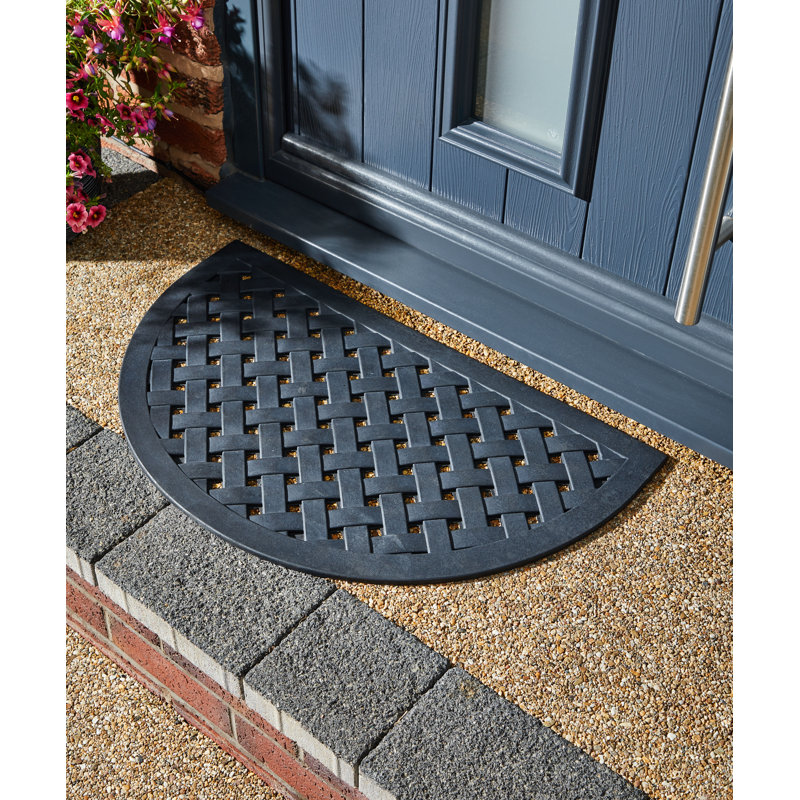 Kern Non-Slip Indoor Doormat, Semi-Circle 45 x 75cm
