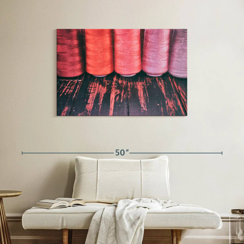 Red Threads For Sewing, 26" H x 39" W