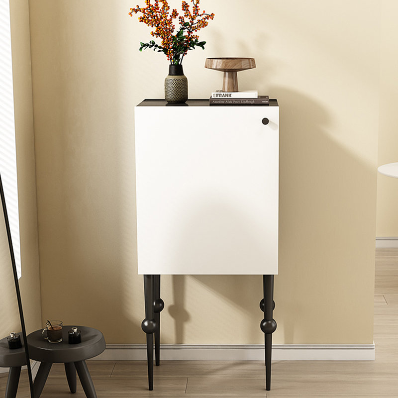 Manufactured Wood Rectangular Console Table, Black/White