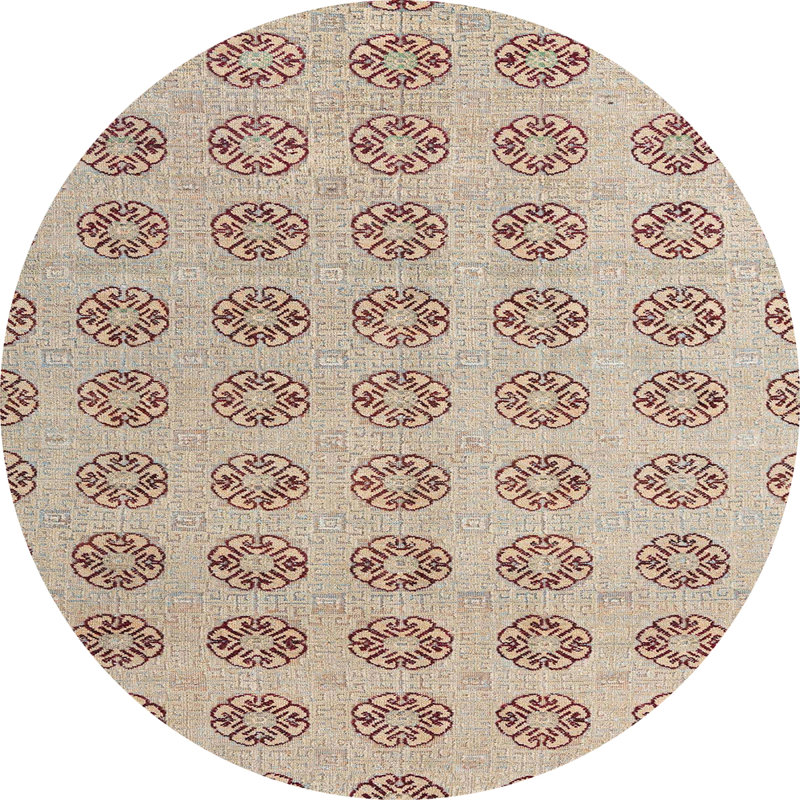 Abstract Indoor Rug, Round 5'