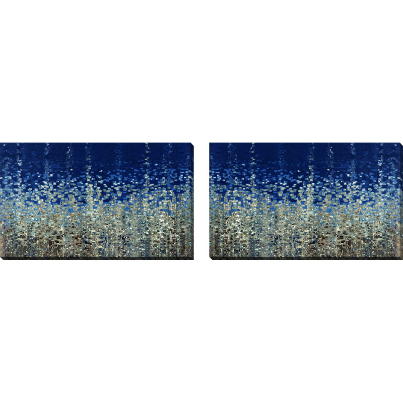 «You are not alone psalm 40: 1-3», ensemble de 2 reproductions d'art sur toile, H 36 po x l 120 po x P 1,5 po