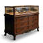 47.24 " W Pine Solid Wood and Glass Jewelry Armoire