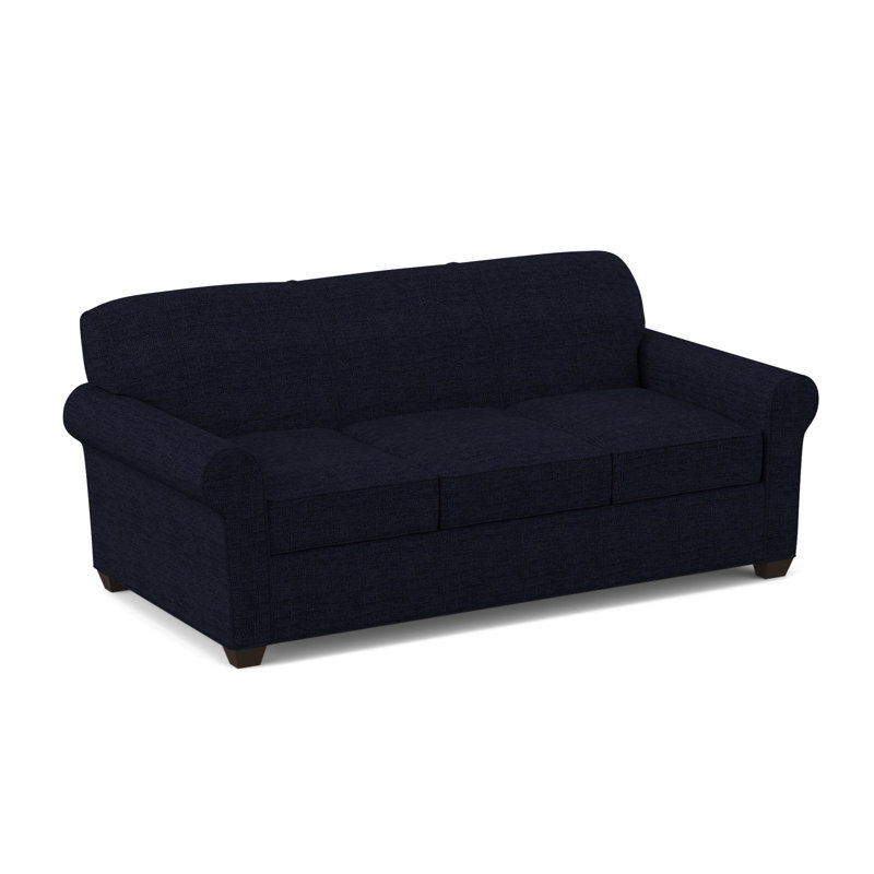 Finn 83" Rolled Arm Sofa Bed with Reversible Cushions, Cafelle, Innerspring, Antic Mimosa