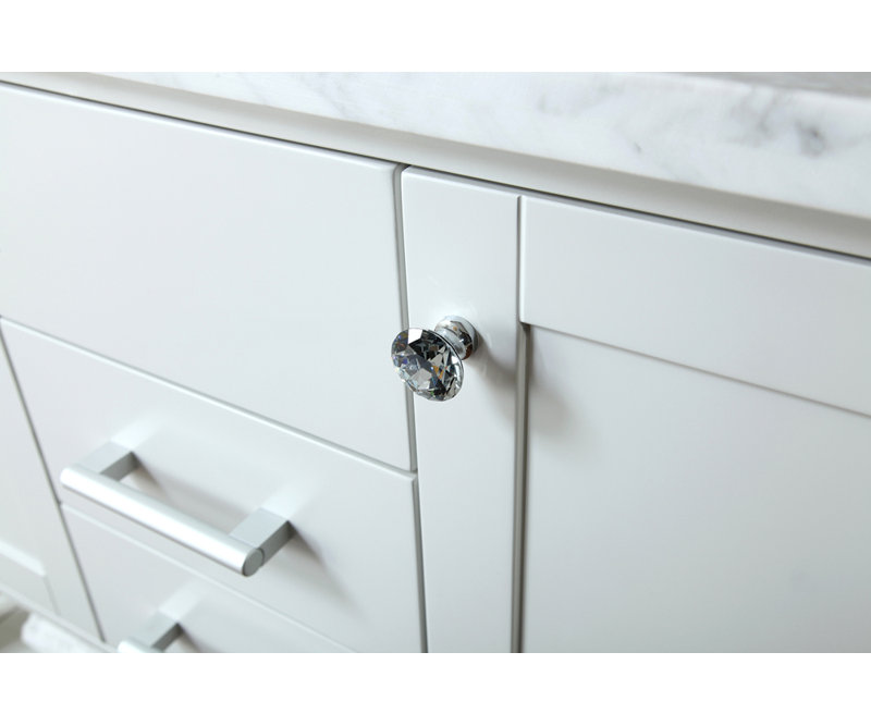 Babineaux 42'' Single Bathroom Vanity with Marble Top