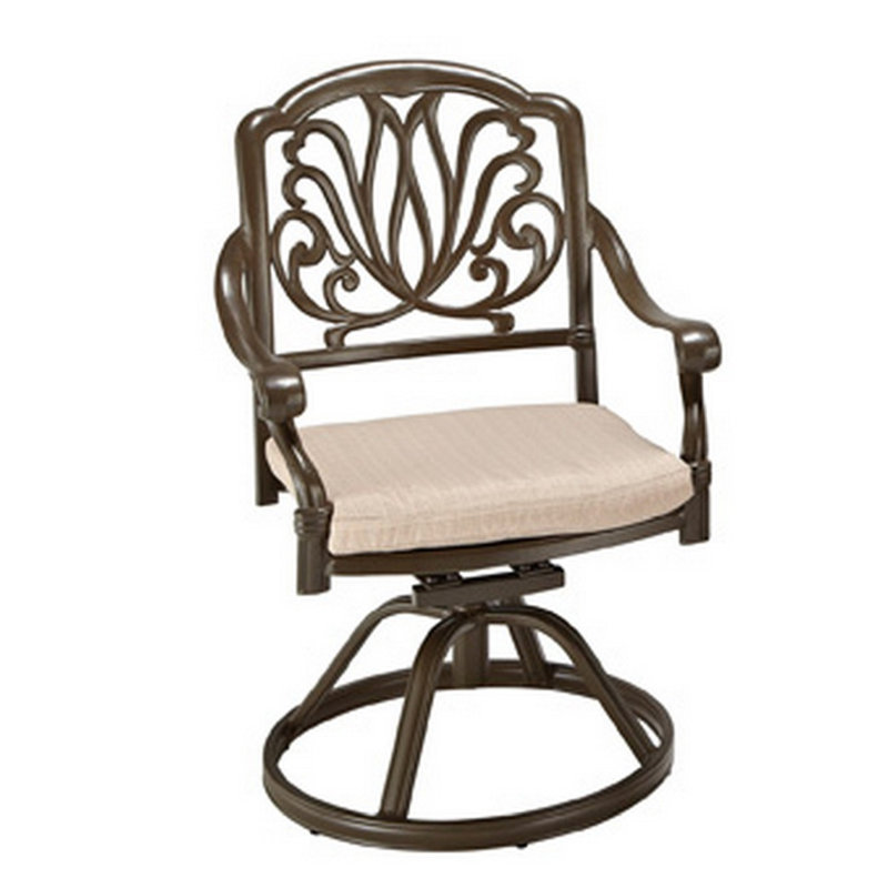 Lular 6 - Person Metal Patio Dining Set with Oval Table, Taupe