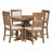 5-Piece Retro Functional Dining Set, 1 Extendable Table-1607577315-1607577314