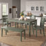 Phillipston 6-Person Solid Wood Four-Leg Dining Set