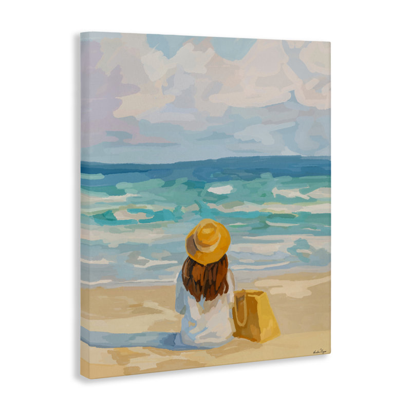 Peaceful At The Beach, conception par Amelia Noyes, H 30 po x l 24 po