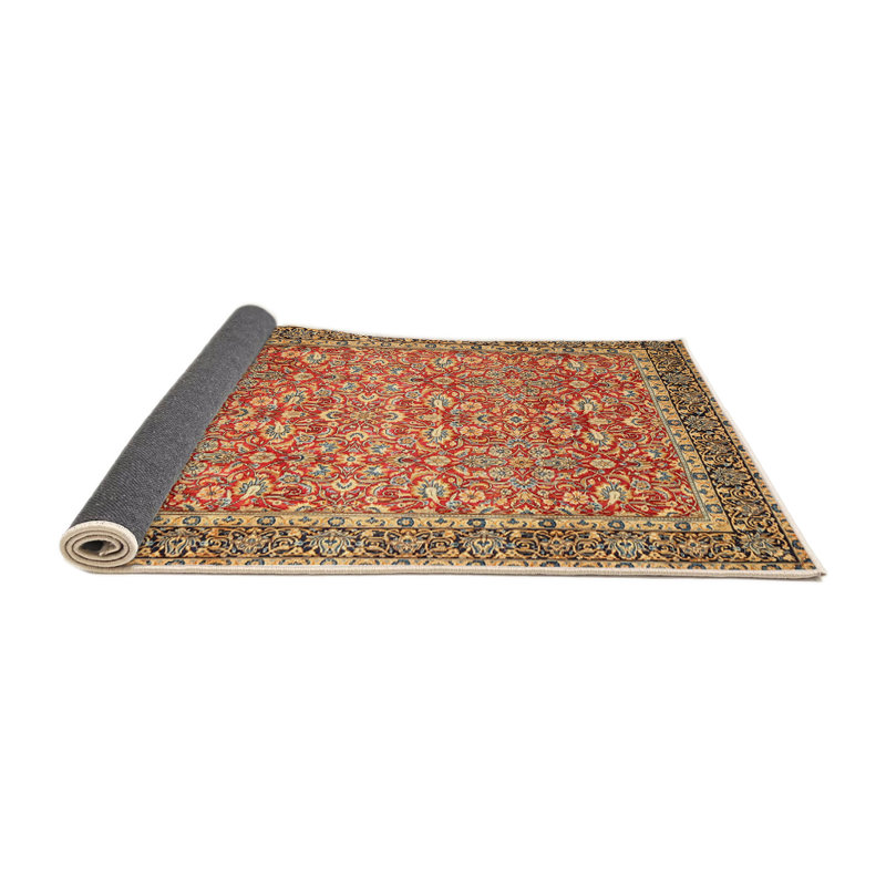 Tapis traditionnel rouge / beige Destry, Rond 4 pi
