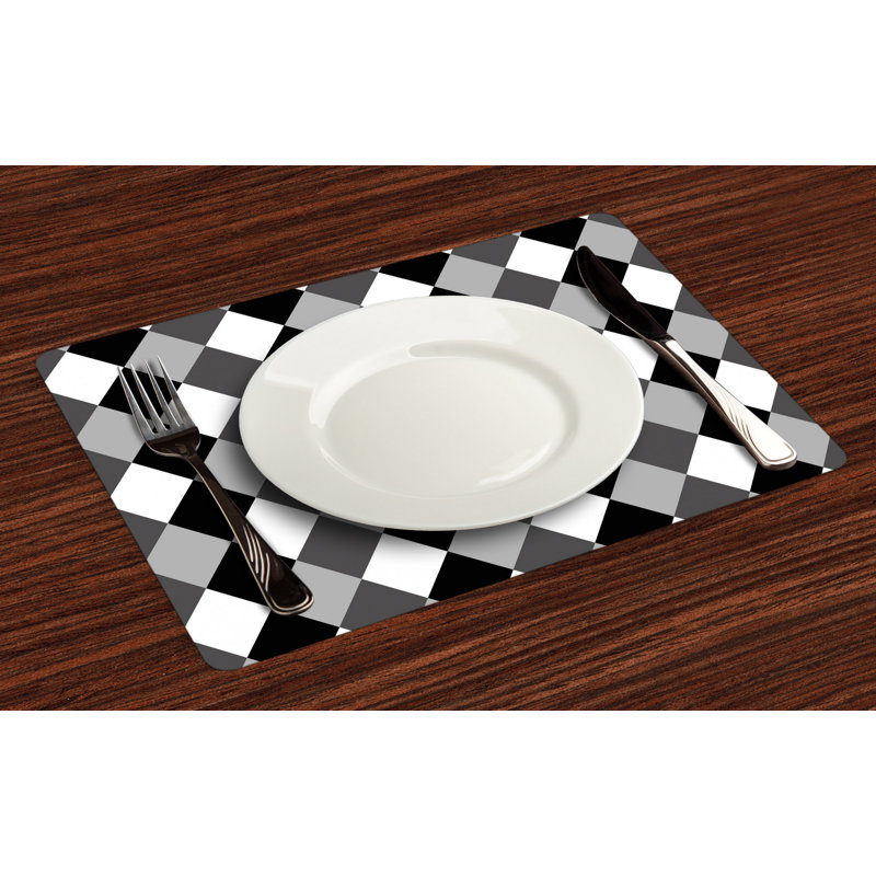 Polyester Geometric Rectangle Placemat