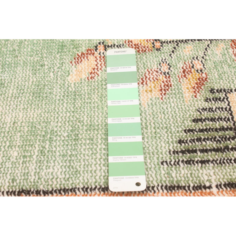 Tapis vert clair Danuel 6 pi 1 po x 9 pi 11 po