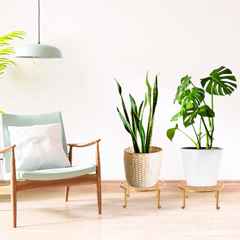 Plant Stand - Set of 4, Gold
