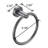 Corrosion and rust resistant wall mounted bathroom towel ring-109547767