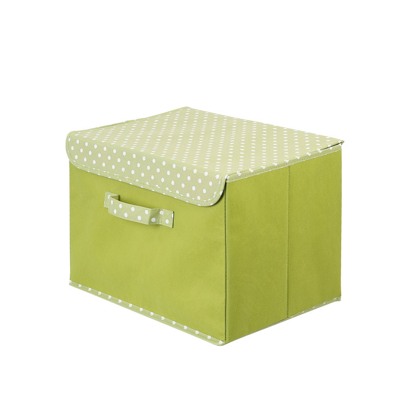 Rebrilliant Fabric Decorative Bin, Green