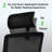 Ergonomic High Back Office Chair - 3-Gear Tilting Backrest, Adjustable Headrest, 400Lbs Capacity (Integrated Metal Base, Swivel Wheels, Breathable Mesh)
