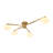 Priella Mid-century Brass Ellipse Glass Chandelier-1001720069-1001720070