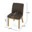 Ensemble de 2 chaises de salle à manger revêtues de tissu Oneida-1373280507