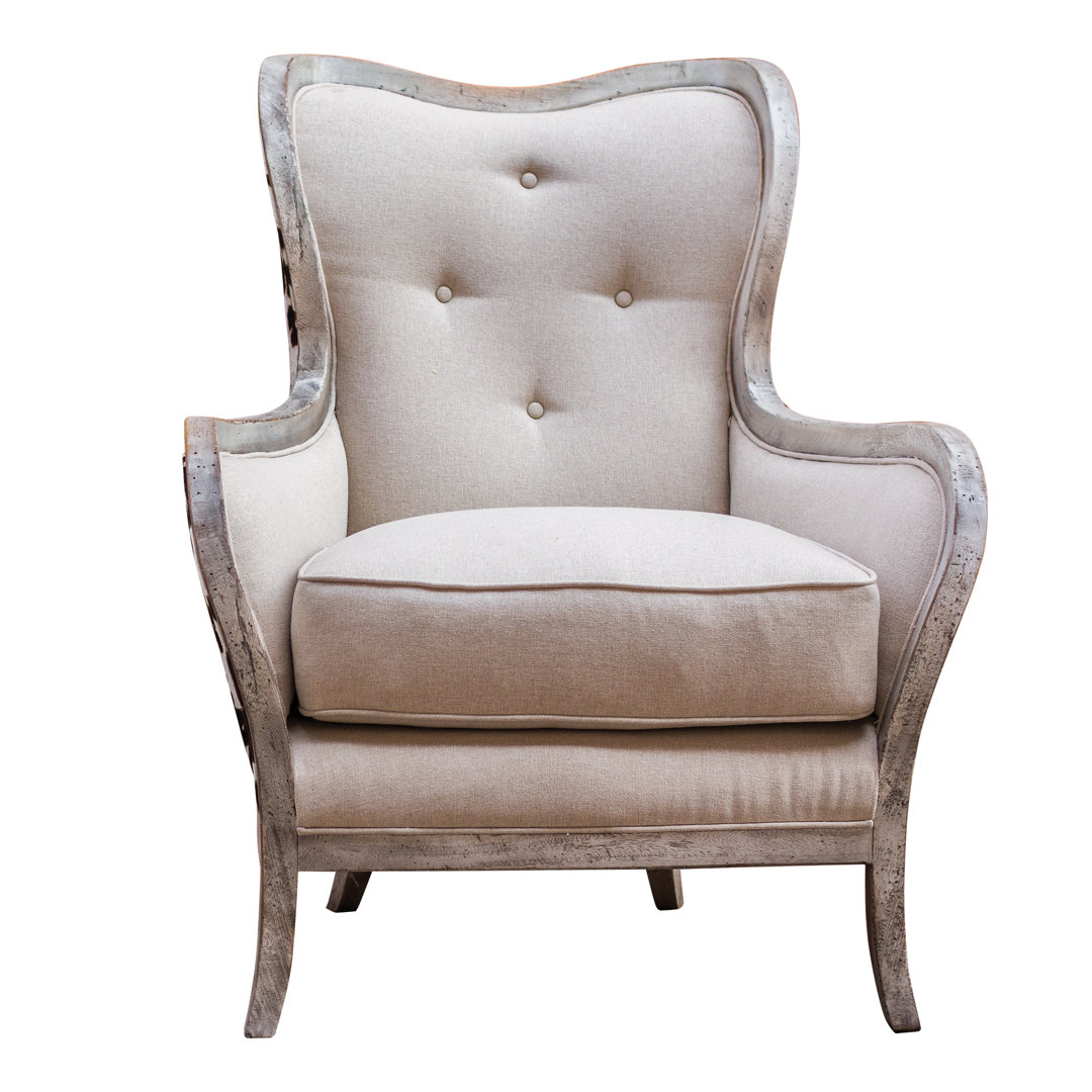 Mireya Upholstered Wingback Chair One Allium Way®