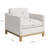 Cami 34.5"W Goose Down Filled Upholstered Armchair-1373209757
