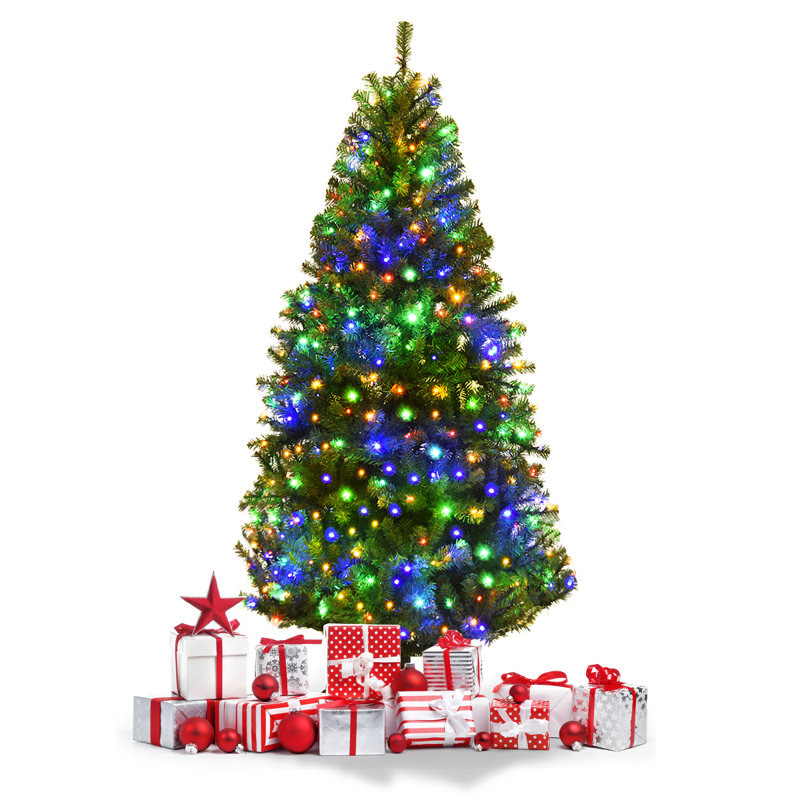 Lighted Artificial Fir Christmas Tree, 120cm H