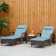 Shemsie Outdoor Metal Chaise Lounge with Table , Cushion Included