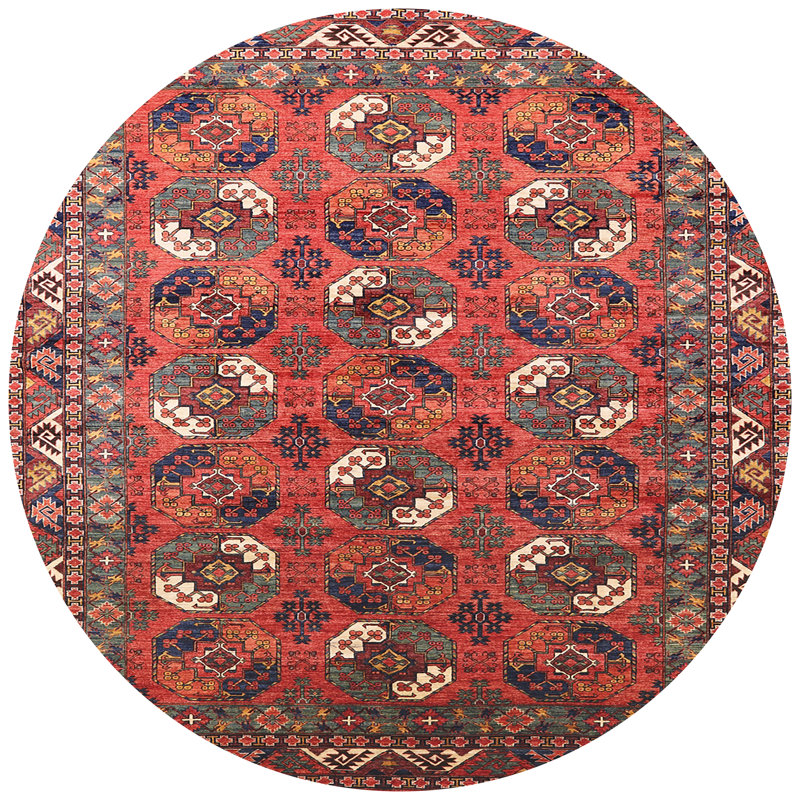 Oriental Indoor Rug, Round 3'