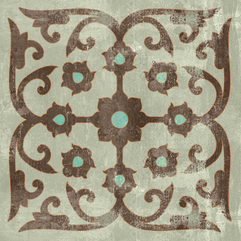" Dull Graphic Tile ", 12" H x 12" W