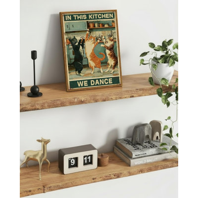 Framed Vintage Wall Art Vintage Wall Art Decor, Canvas Painting Picture Prints, Animals Artwork Kitchen, Home Decor Aesthetic Gifts for Friends or Fam