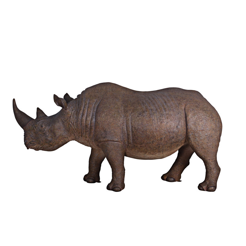 Statue de rhinocéros grandeur nature