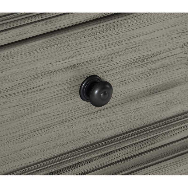 Table de chevet de chambre à coucher, café et gris antique, armoire à 2 tiroirs, design gris, bois massif, Antique Grey