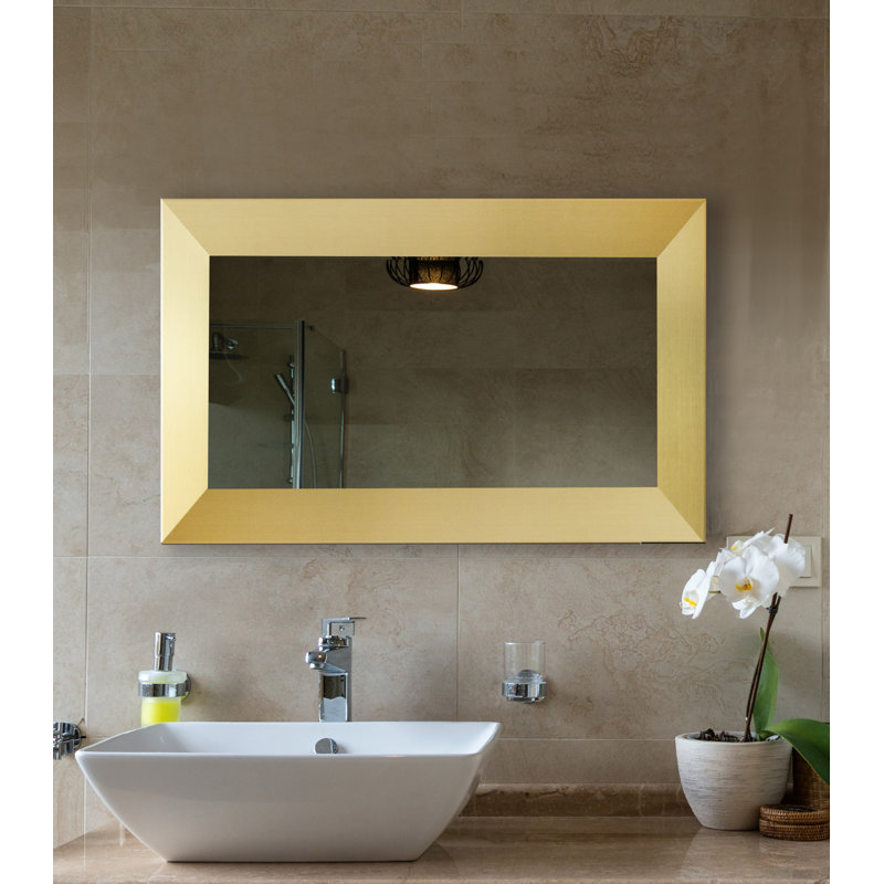 Mirror, 33" x 30", Gold