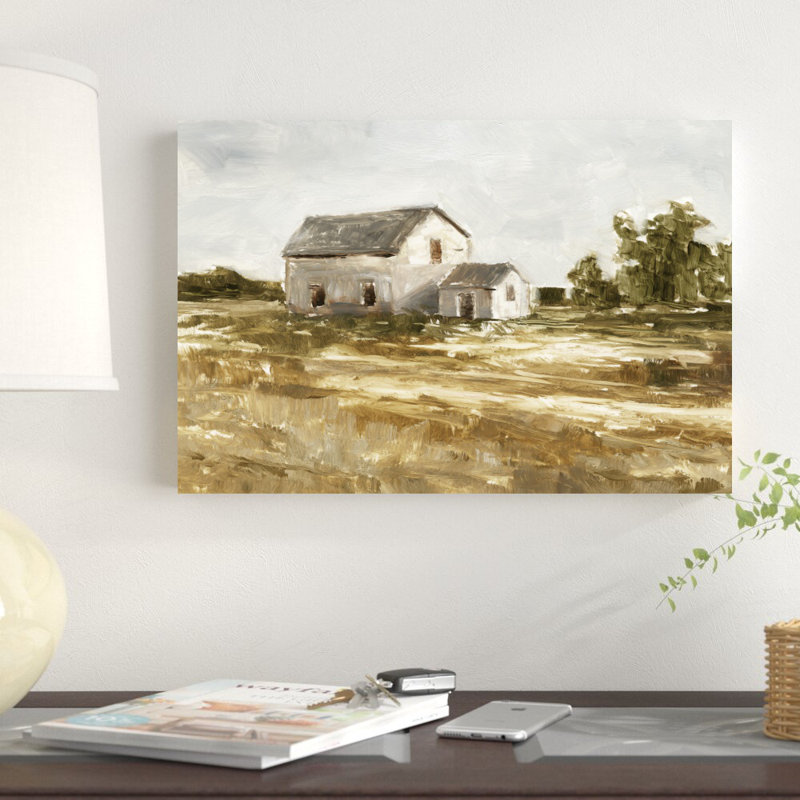«Country Harvest I» par Ethan Harper - peinture sur toile tendue, H 12 po x l 18 po