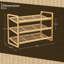 9 Pair Stackable Shoe Rack