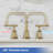 Widespread 2-handle Bathroom Faucet with Drain Assembly-82776944