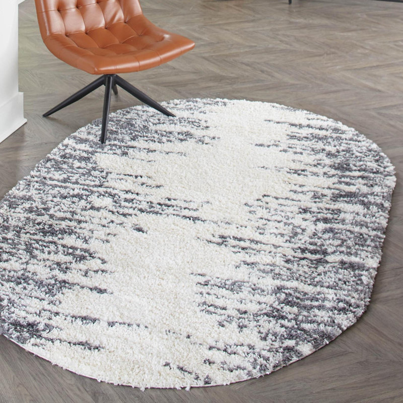 Knupp Abstract Indoor Rug, Oval 7'10" x 10'