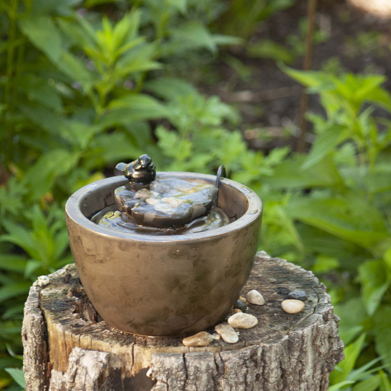Midge Weather Resistant Birdbath Fountain